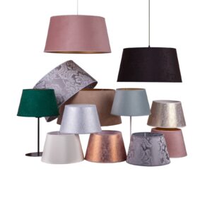 Svítidlo Duolla postříbřená textil