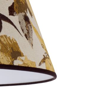 Svítidlo Duolla žlutý textil