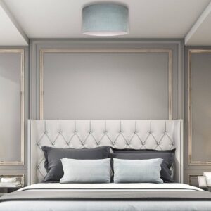 Svítidlo Duolla mátově zelená/bílá látka