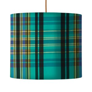 Svítidlo EBB & FLOW azurová kov/hedvábí/bavlna