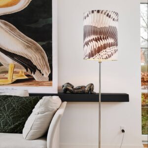 Svítidlo EBB & FLOW stříbrná/bílá/černá kov/bavlna