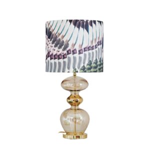 Svítidlo EBB & FLOW zlatá/pestrá sklo/kov/bavlna