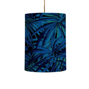 Svítidlo EBB & FLOW stříbrný/tmavě modrý/černý samet