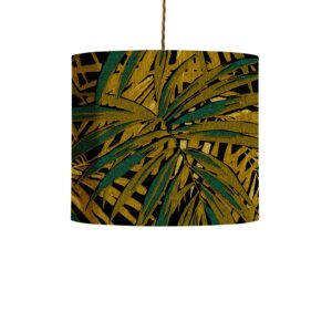 Svítidlo EBB & FLOW černý/zlatý/zelený/okrový samet