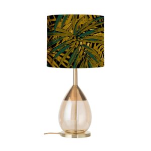 Svítidlo EBB & FLOW zlatá/kouřová zlatá/hnědá kov/sklo ručně foukané/textil/polyester