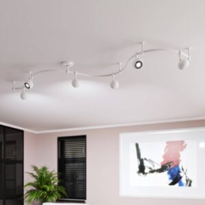 Svítidlo ELC pískově bílá ocel/hliník