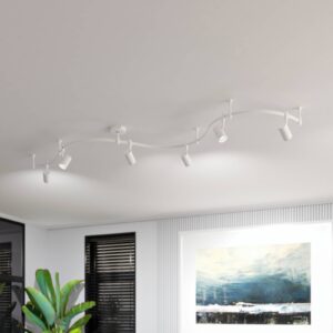 Svítidlo ELC pískově bílá ocel/hliník