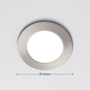 Svítidlo ELC nikl/bílá hliník/plast