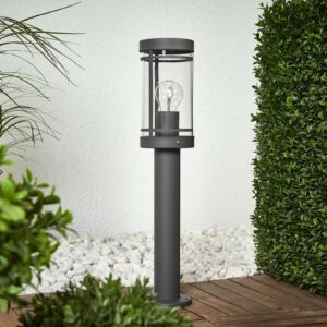 Svítidlo ELC tmavě šedá/čirá nerezová ocel/polykarbonát