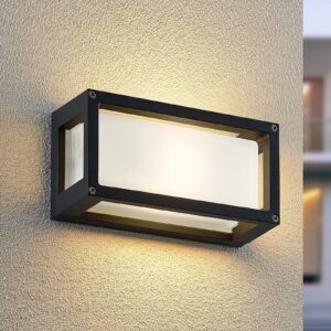 Svítidlo ELC tmavě šedá/satinovaná hliníkový odlitek/sklo