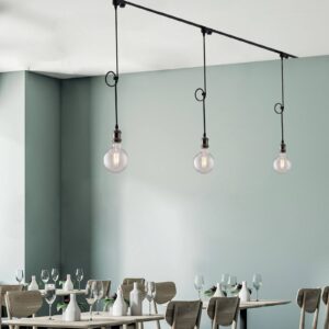 Svítidlo Eco-Light černý/černý kov/textil