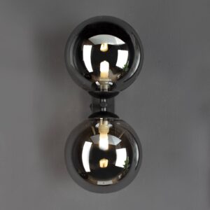 Svítidlo Eco-Light černá matná/kouřová černá kov/sklo