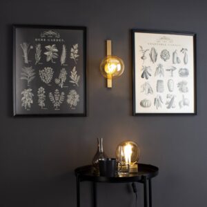 Svítidlo Eco-Light zlatá matná/krémová kov/sklo