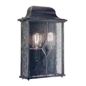 Svítidlo Elstead černá/stříbrná/průhledná kov/strukturované sklo