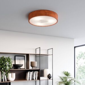 Svítidlo Envostar borovice rustikální/satinovaná dřevo/sklo