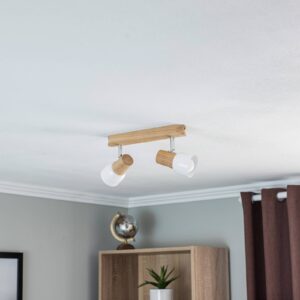 Svítidlo Euluna dub/bílá/chrom kov/olejovaný dub