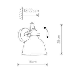 Svítidlo Euluna stříbrná/černá/zlatá metalizované sklo/ocel