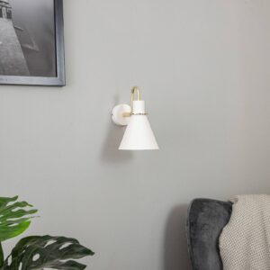 Svítidlo Euluna bílá opálová/mosaz ocel