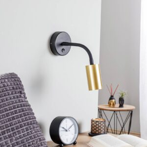 Svítidlo Euluna mosaz/černý ocel/mosaz