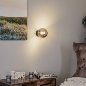 Svítidlo Euluna černá/grafit ocel práškovaná/sklo