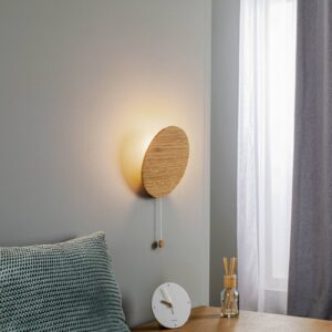 Svítidlo Euluna dub černý dřevo/ocel