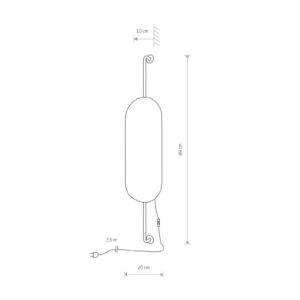 Svítidlo Euluna černá překližka/ocel