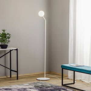 Svítidlo Euluna bílá kov/sklo