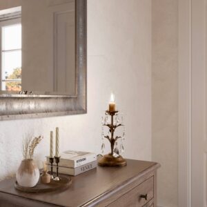 Svítidlo Euluna antická bronzová/čirá kované železo/křišťálové sklo K9