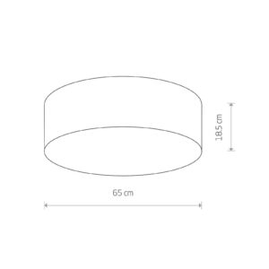 Svítidlo Euluna bílá textil/plast