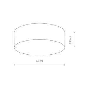 Svítidlo Euluna šedý/bílý textil/plast