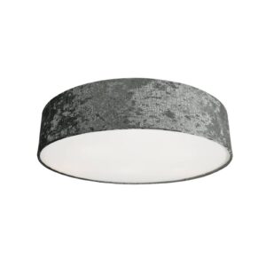 Svítidlo Euluna šedý/bílý samet/plast