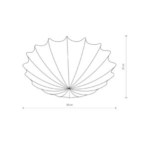 Svítidlo Euluna bílá látka/ocel lakovaná