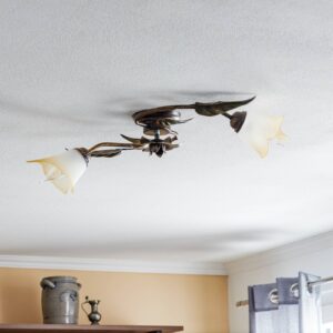 Svítidlo Euluna bronz/zlatá/zelená/opálová železo/sklo