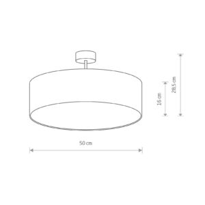 Svítidlo Euluna černá/bílá textil/plast