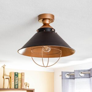 Svítidlo Euluna tmavě hnědá/měď ocel