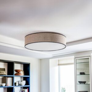 Svítidlo Euluna béžová kov/látka