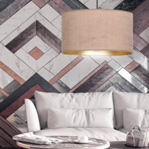 Svítidlo Euluna růžová/zlatá/černá látka/ocel