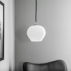 Svítidlo Euluna opálová matná/chrom sklo