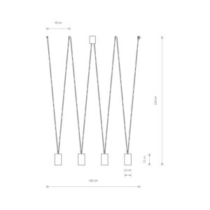 Svítidlo Euluna bílá ocel lakovaná