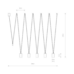 Svítidlo Euluna černá ocel lakovaná