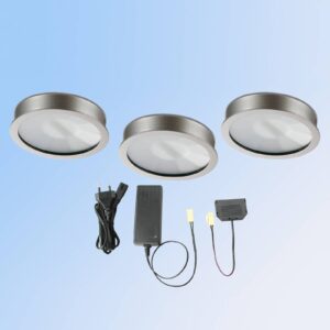 Svítidlo Evotec niklová matná/satinovaná hliníkový odlitek/sklo