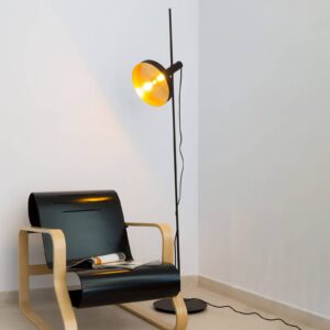 Svítidlo FARO BARCELONA černá/zlatá kov