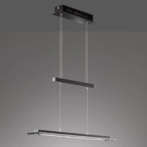 Svítidlo FISCHER & HONSEL černá/kouřová barva kov/sklo