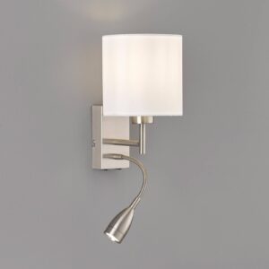 Svítidlo FISCHER & HONSEL matný nikl/bílá kov/chintz