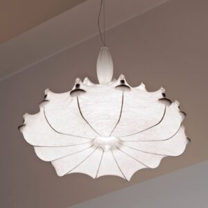 Svítidlo FLOS bílý/čirý vlákna syntetické pryskyřice/ocel/křišťál/PMMA