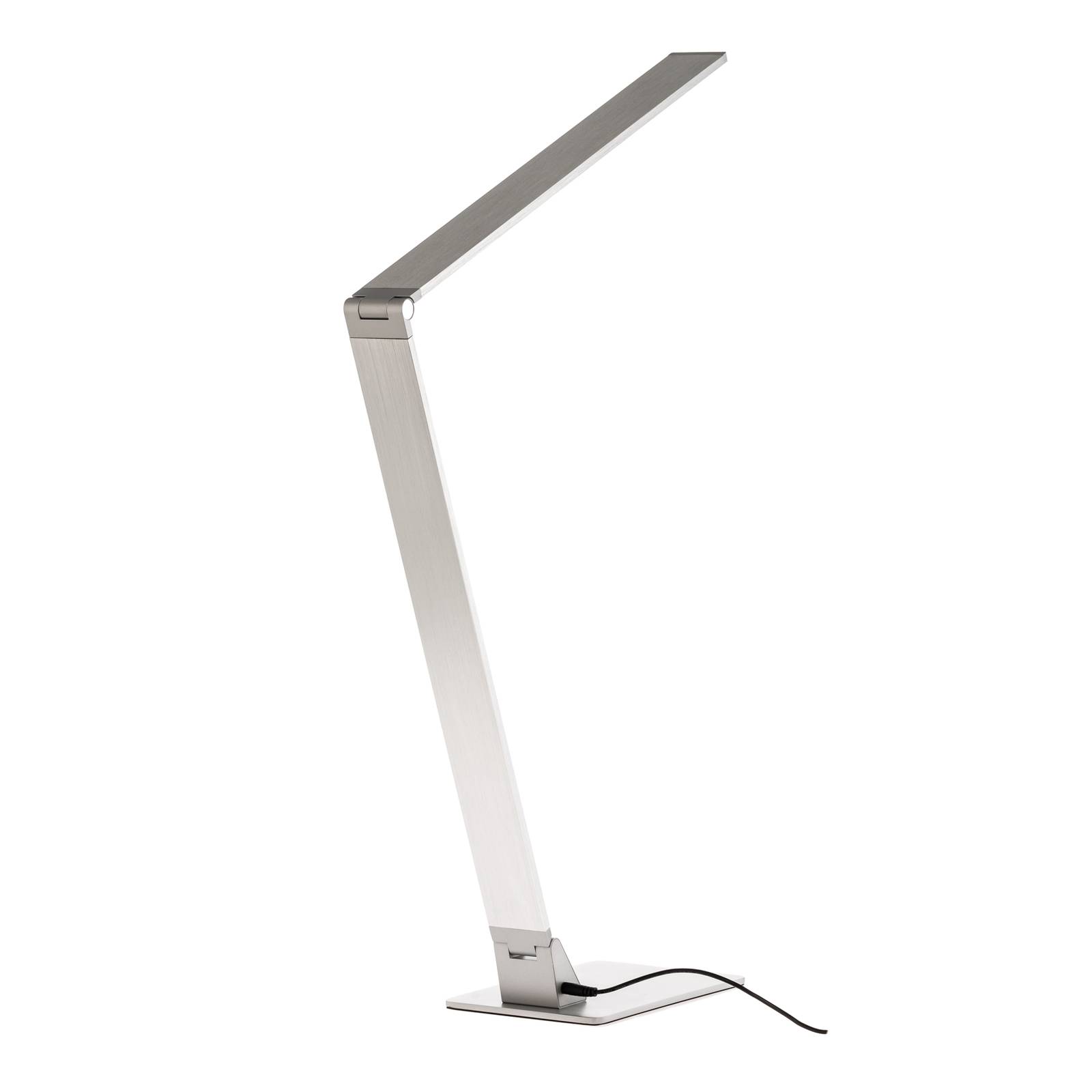 Fabas Luce Plochá stolní pracovní LED lampa Wasp z hliníku, Pracovna / kancelář, hliník, 12W, K: 106cm - Image 4
