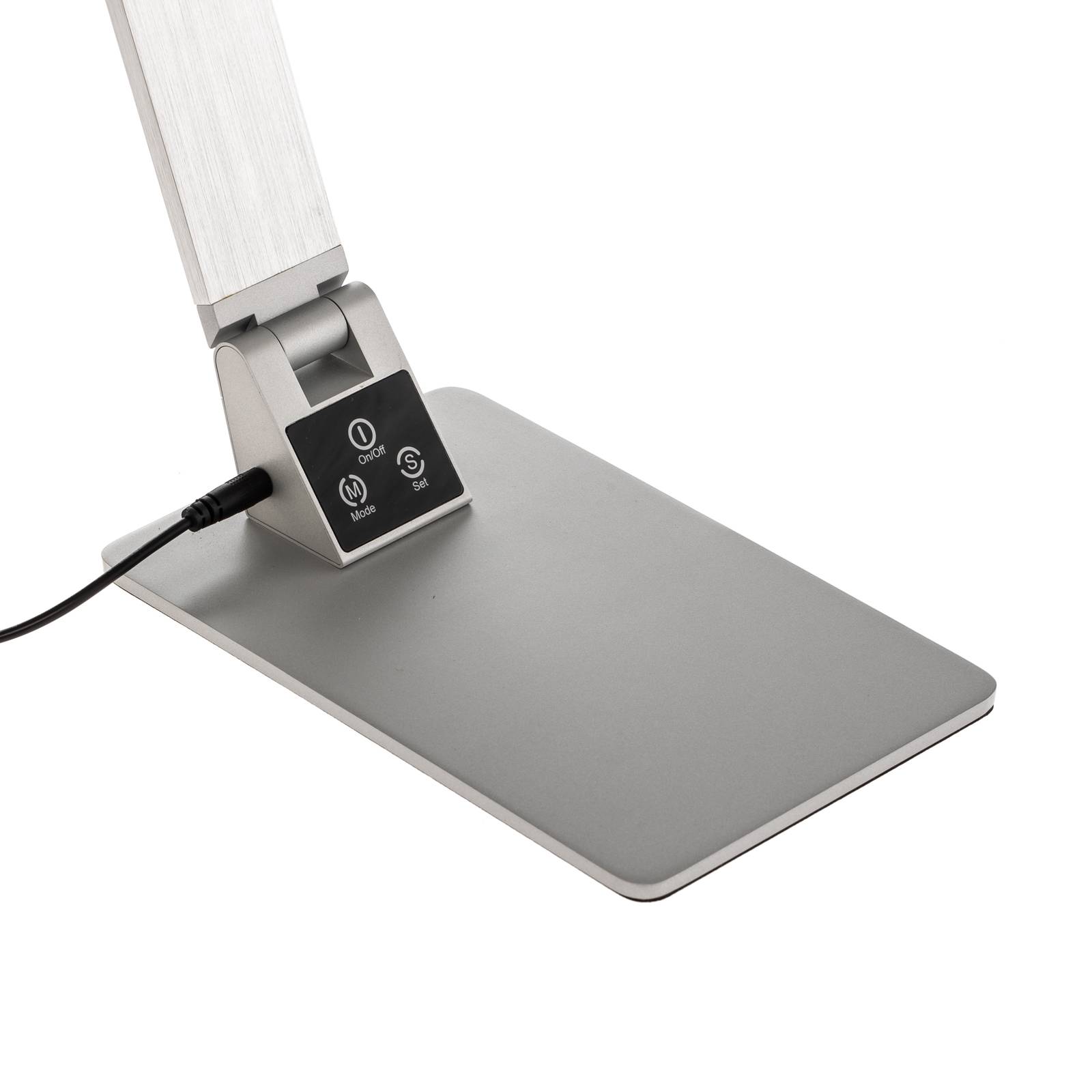 Fabas Luce Plochá stolní pracovní LED lampa Wasp z hliníku, Pracovna / kancelář, hliník, 12W, K: 106cm - Image 5