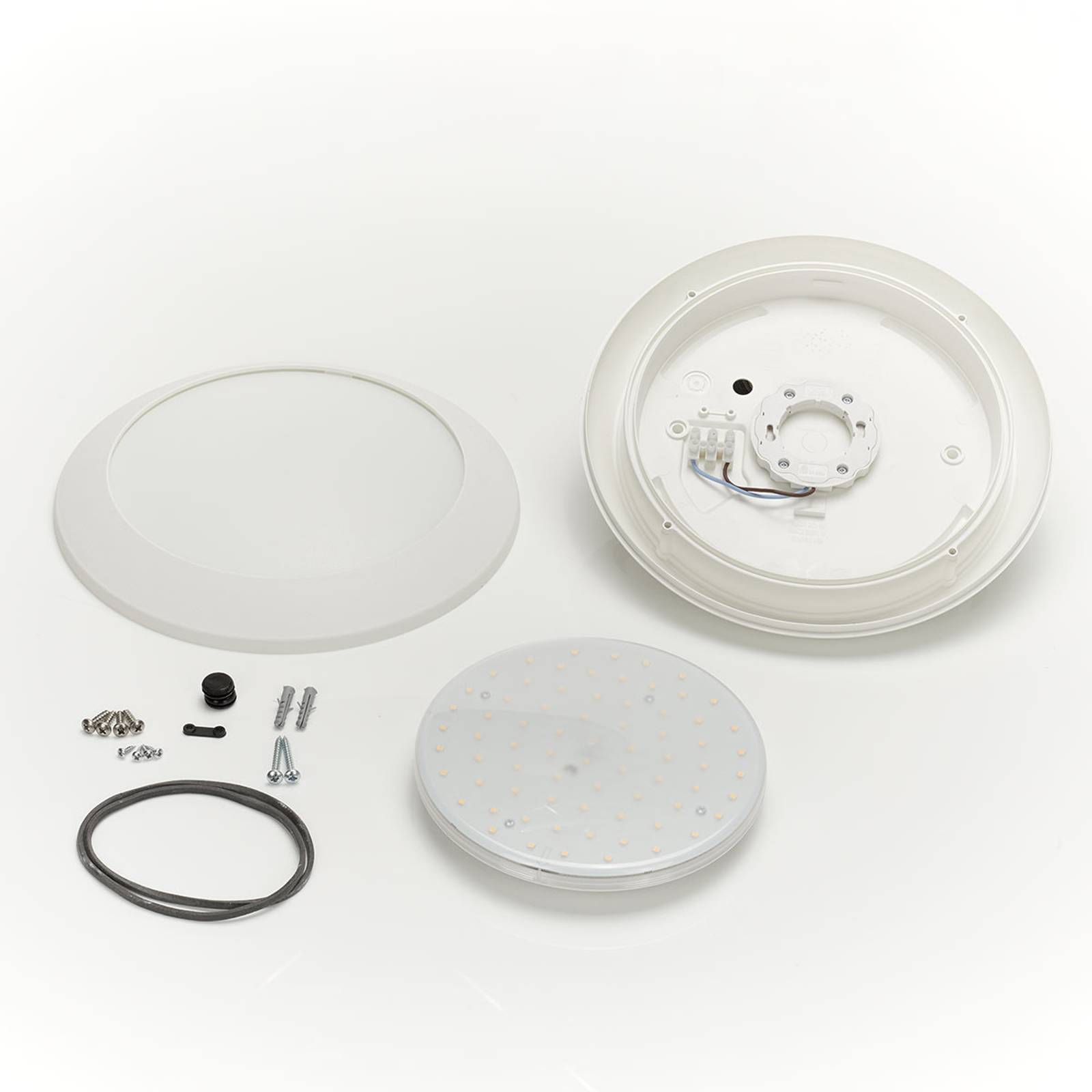 Fumagalli Venkovní nástěnné světlo Berta Ø27, 5cm bílé 11WCCT, licí pryskyřice, PMMA, GX53, 11W - Image 4