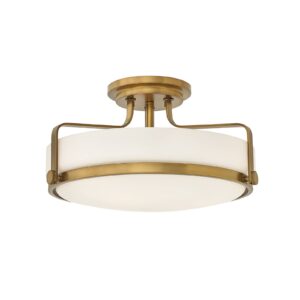 Svítidlo HINKLEY stará mosaz/opál konstrukční ocel/sklo