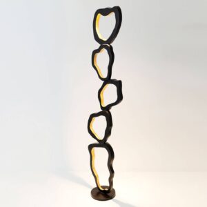 Svítidlo Holländer černohnědá/zlatá železo